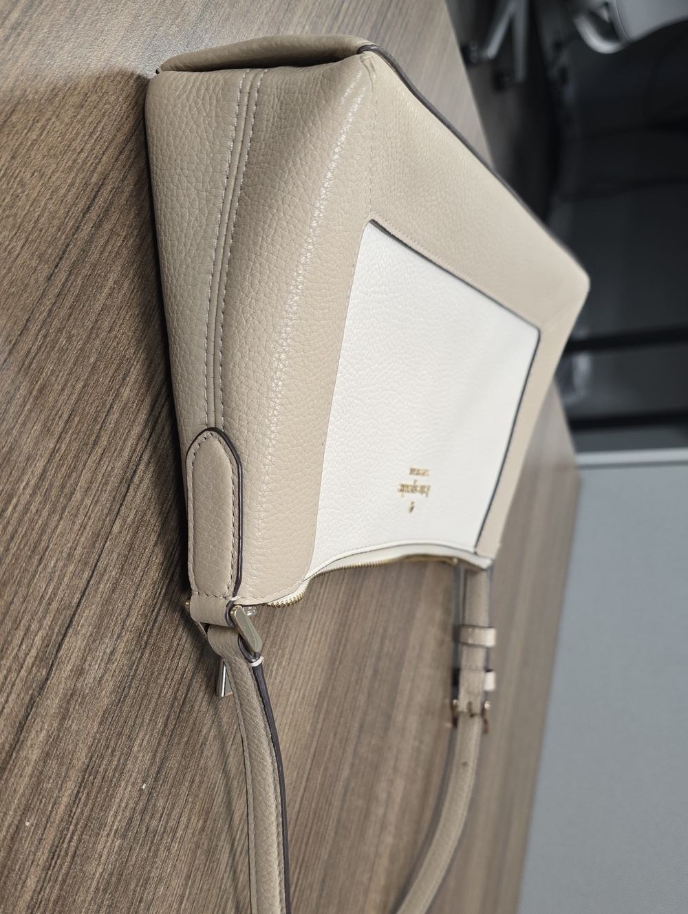 kate spade Two-Tone Beige & Cream Crossbody New York Lena Small Shoulder Bag - Picture 5 of 9